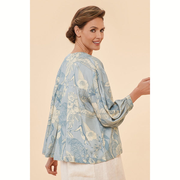 Powder Toile Puff Sleeve Jacket - DeWaldens Garden Centre