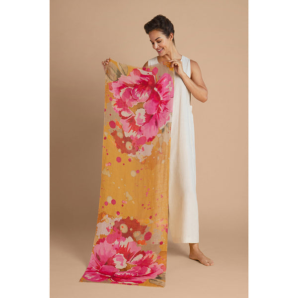 Powder 100% Linen Scarf - DeWaldens Garden Centre