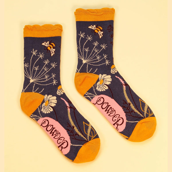 Powder Ankle Socks - Navy - DeWaldens Garden Centre