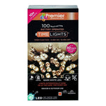 Premier 100 Multi Action Battery Operated LED Lights with Timer | Warm White | DeWaldens Garden Centre