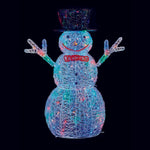 Premier 90cm Acrylic Snowman With 96 Multi LEDs | Multi Colour | Indoor & Outdoor Use | DeWaldens Garden Centre