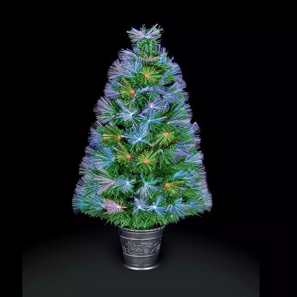 Premier Fibre Optic Burst Tree - Colour Changing - DeWaldens Garden Centre