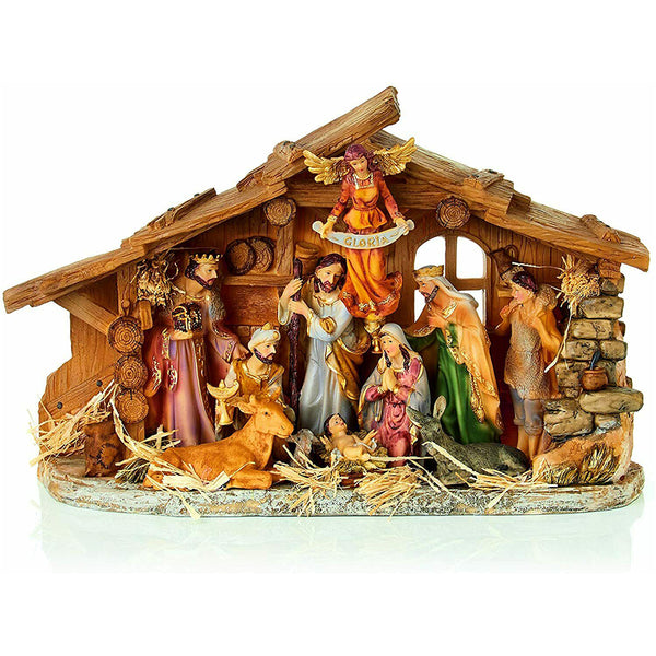 Premier 43cm Porcelain Nativity Scene - DeWaldens Garden Centre