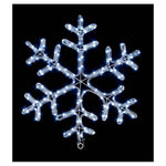 Premier Twinkling Snowflake Rope Light | 60 cm Height | White LEDs | DeWaldens Garden Centre