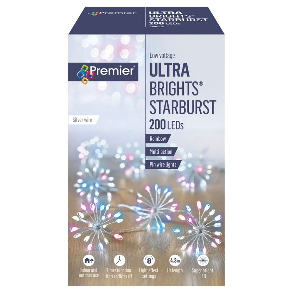 Premier Micro Brights Starburst Lights - 200 LEDs | DeWaldens | Xmas ...