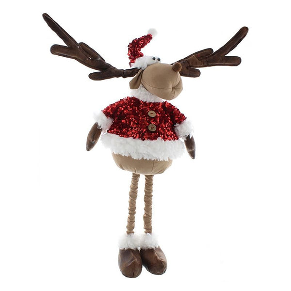 Festive Red Jacket Reindeer - DeWaldens Garden Centre