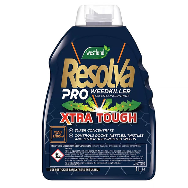 Resolva Pro Weedkiller Super Concentrate Extra Tough 1L - DeWaldens Garden Centre