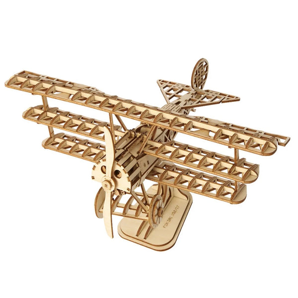Robotime 3D Wooden Puzzle - Airplane - DeWaldens Garden Centre