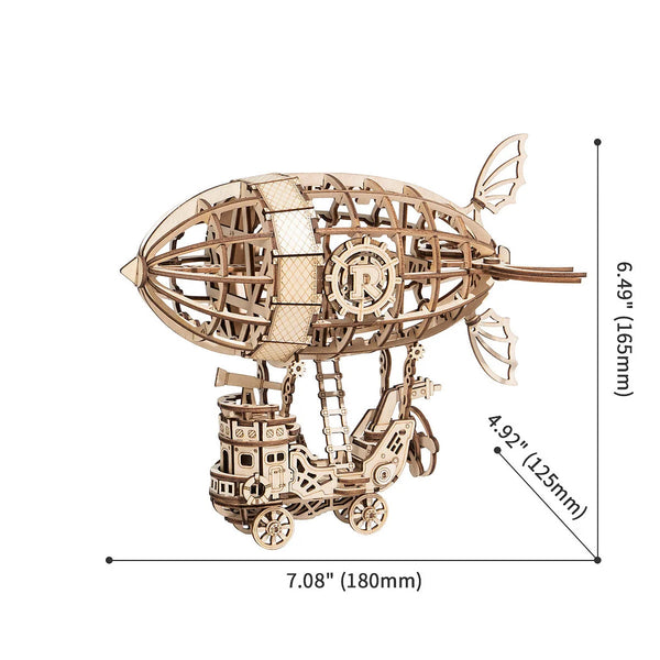 Robotime 3D Wooden Puzzle - Airship - DeWaldens Garden Centre