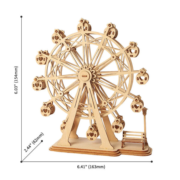Robotime 3D Wooden Puzzle - Ferris Wheel - DeWaldens Garden Centre