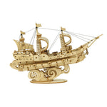Robotime 3D Wooden Puzzle - Sailing Ship - DeWaldens Garden Centre