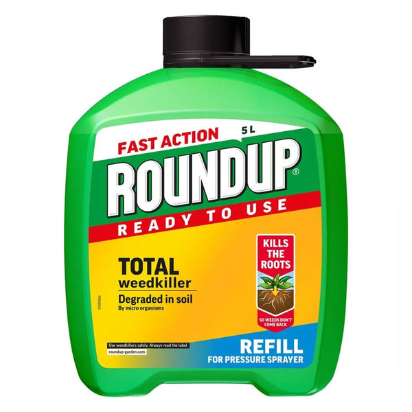 Roundup Fast Action RTU Weedkiller Refill 5L - DeWaldens Garden Centre