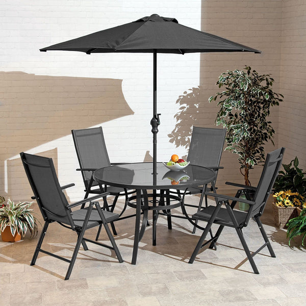 Santos Textelene 4 Seat Dining Set - DeWaldens Garden Centre
