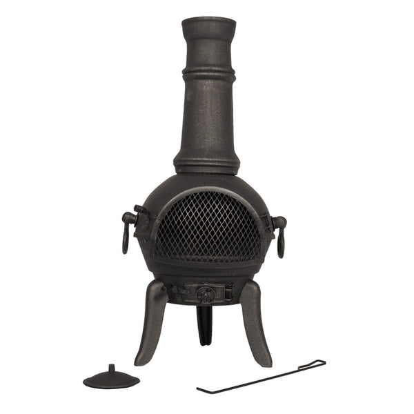 Sierra Cast Iron Chiminea - Extra Large - DeWaldens Garden Centre