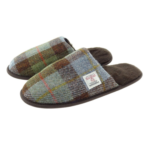 Harris Tweed Slippers - DeWaldens Garden Centre