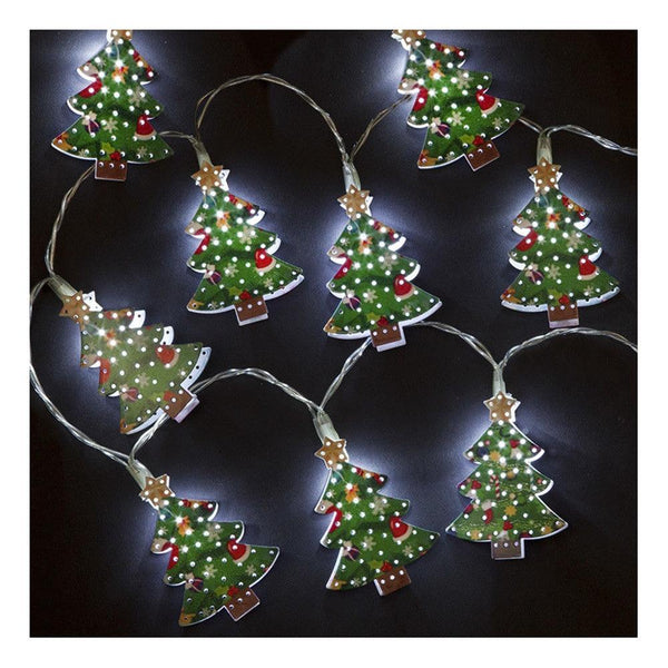 Snowtime 10 Iron Christmas Tree Shaped Lights - DeWaldens Garden Centre