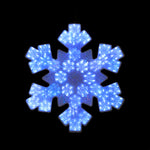 Snowtime LED Snowflake Silhouette | Blue & White | DeWaldens Garden Centre