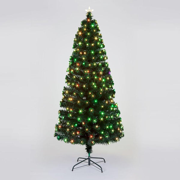 Snowtime Snowbright Pre-Lit Christmas Tree | Colour Changing LED's | 6 ft | DeWaldens Garden Centre