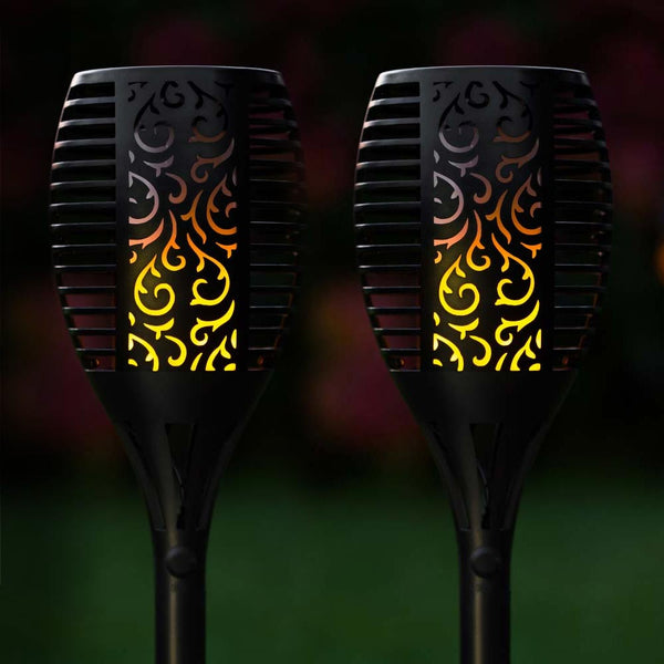 TrueFlame USB Solar Torch Light (Set of 2) - DeWaldens Garden Centre
