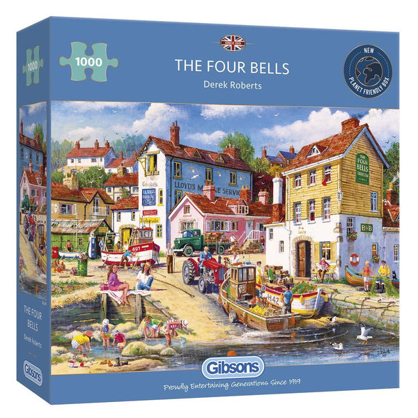 Gibsons 1000 Piece Jigsaw Puzzle - The Four Bells - DeWaldens Garden Centre