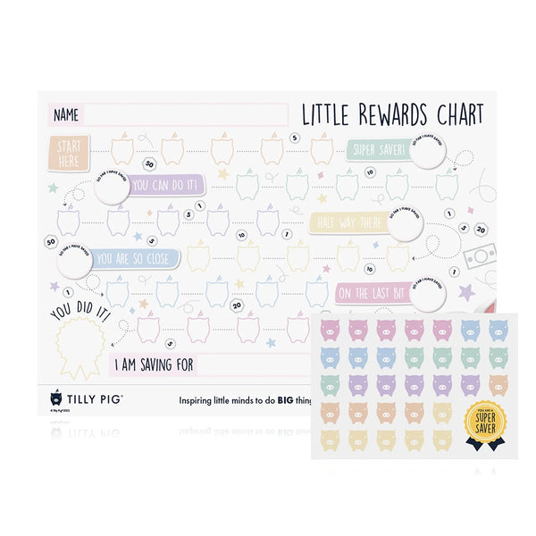 Tilly Pig Little Reward Chart & Stickers - DeWaldens Garden Centre