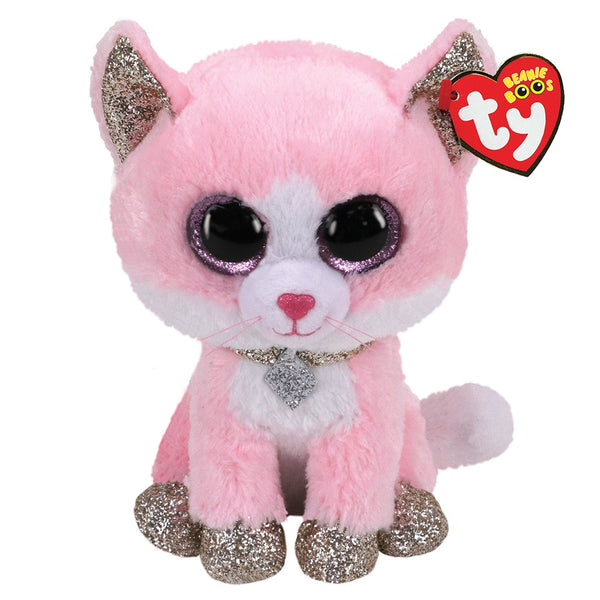 Ty Beanie Boos - Fiona Pink Cat - DeWaldens Garden Centre
