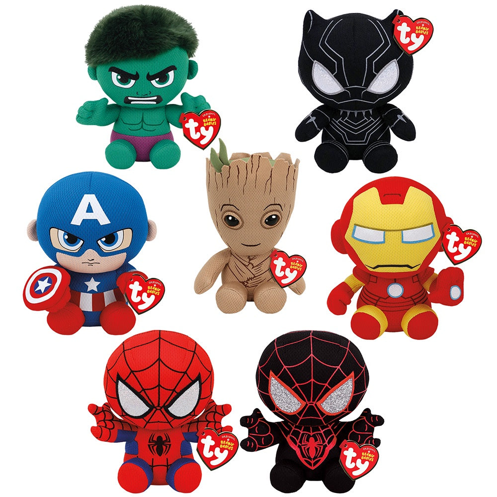 Ty Beanie Babies Marvel Heroes