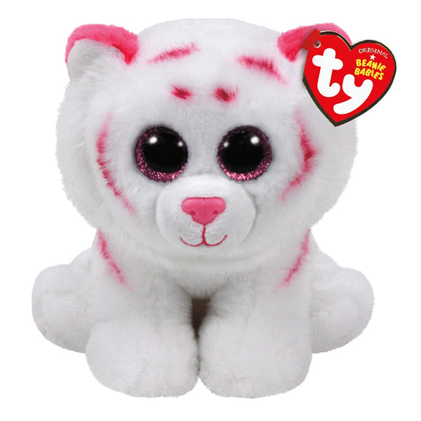 Ty Beanie Babies - Tabor Pink & White Tiger - DeWaldens Garden Centre