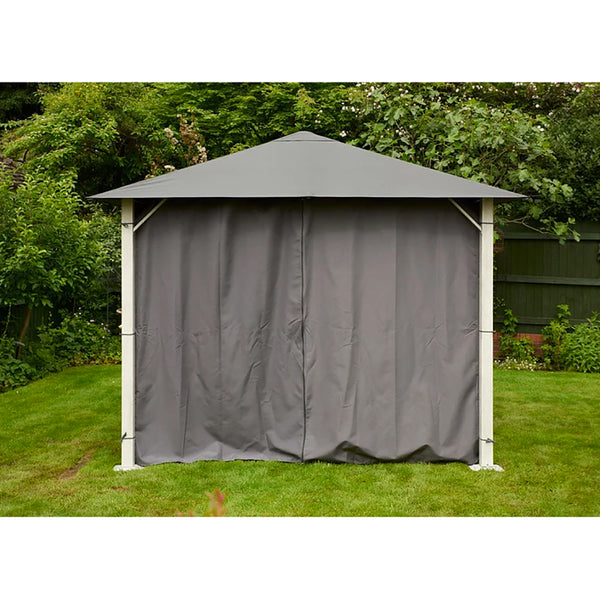 Glendale 3m x 3m Vintage Grey Gazebo - DeWaldens Garden Centre