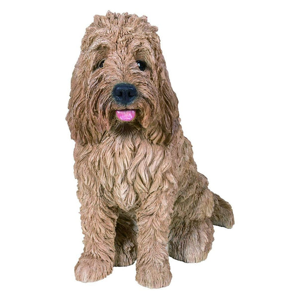 Vivid Arts Sitting Golden Cockapoo - DeWaldens Garden Centre