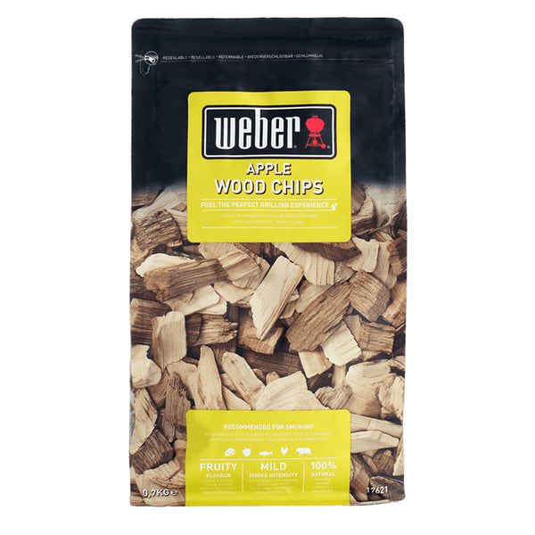 Weber Apple Wood Chips 0.7kg - DeWaldens Garden Centre
