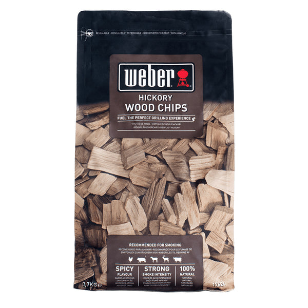Weber Hickory Wood Chips 0.7kg - DeWaldens Garden Centre