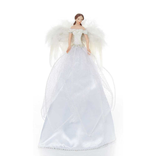Premier 28cm White Tree Top Fairy - DeWaldens Garden Centre