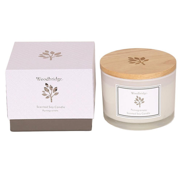 Woodbridge Large Soy Candle | Pomegranate | DeWaldens Garden Centre